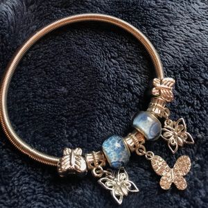 Butterfly charm bracelet